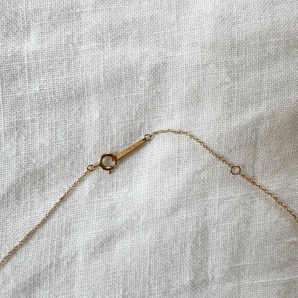 Rebecca Jewelry (Italy) Jolie Gold Alphabet Necklace with "C" in Microdiamonds - Picture 6 of 7
